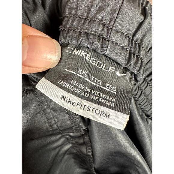 Nike Storm Fit Golf Windbreaker Rain Wind Pants Activewear Black Mens 2XL XXL - Picture 6 of 9